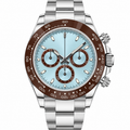 Imperial Chronograph – Ice Blue Dial & Brown Ceramic Bezel