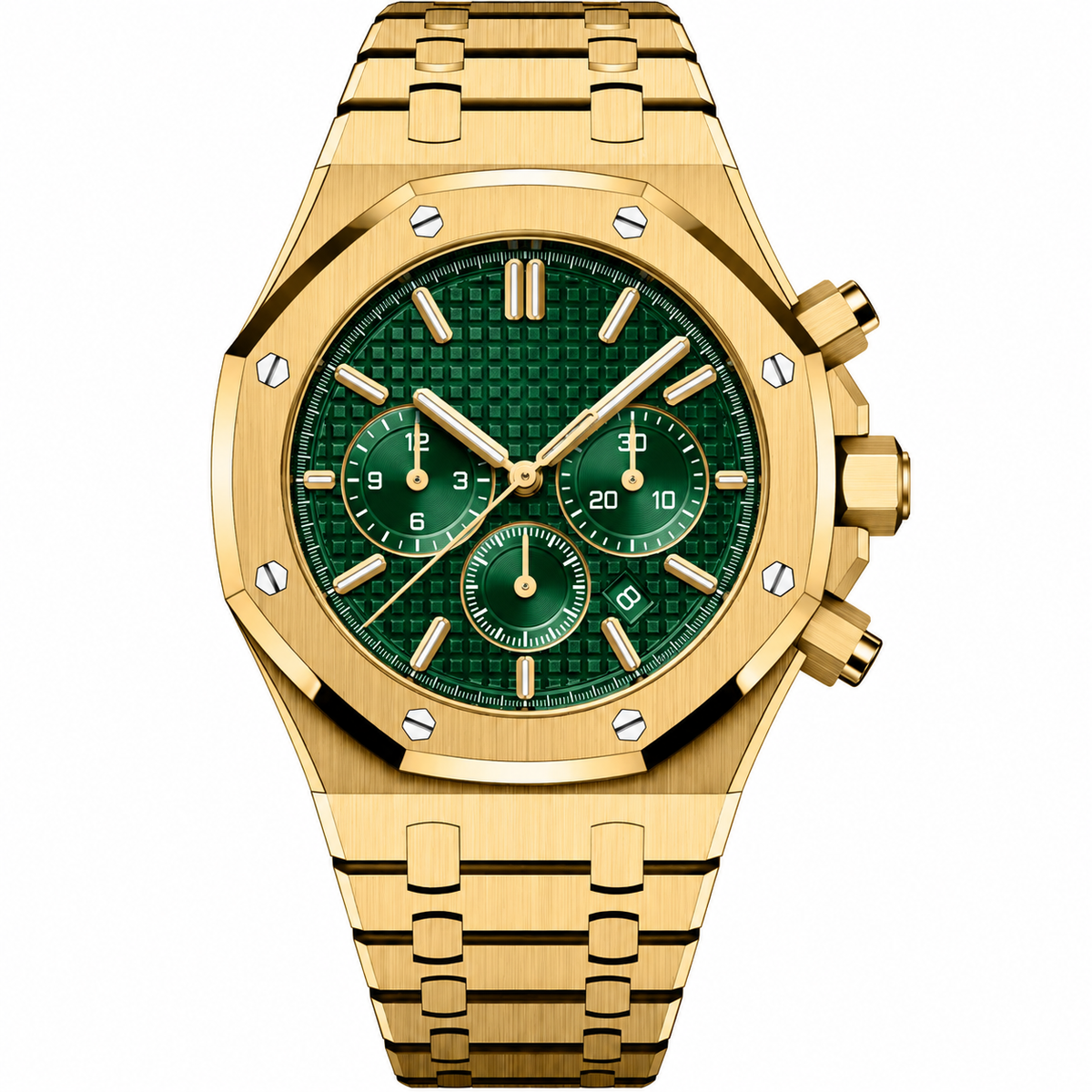 Imperial Gold Chronograph – Green Dial