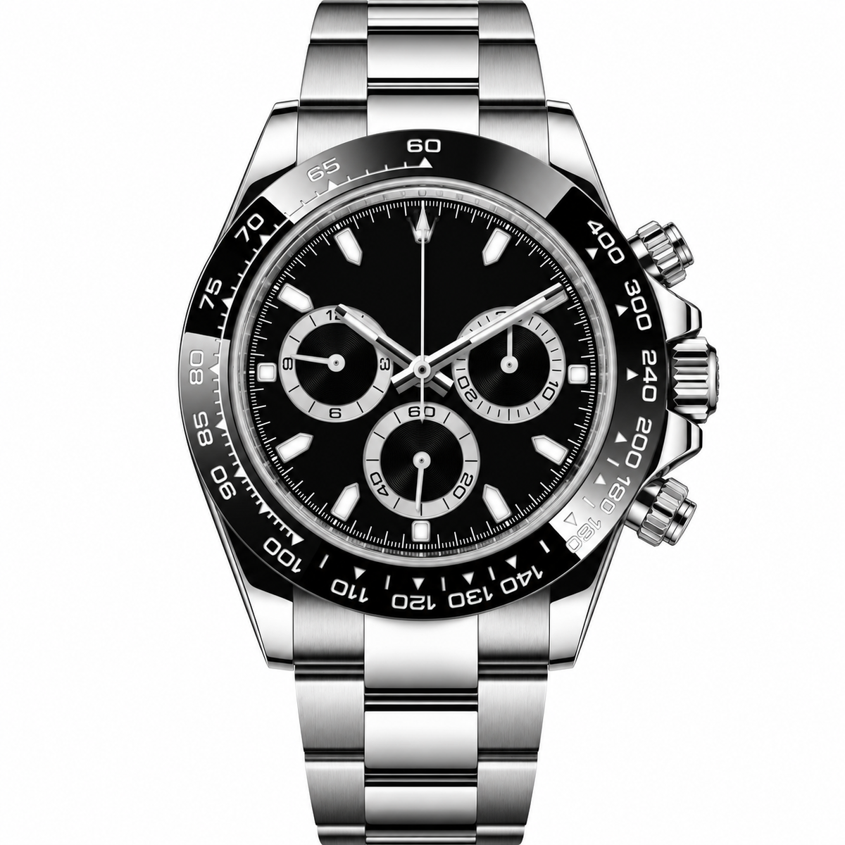 Imperial Steel Chronograph – Black Dial