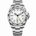 Imperial Explorer GMT – Steel & Orange Hand