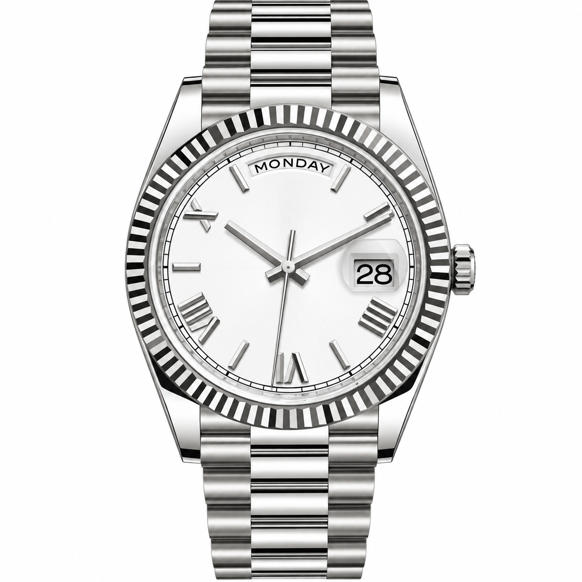 Prestige Classic 40MM – White Gold & White Dial