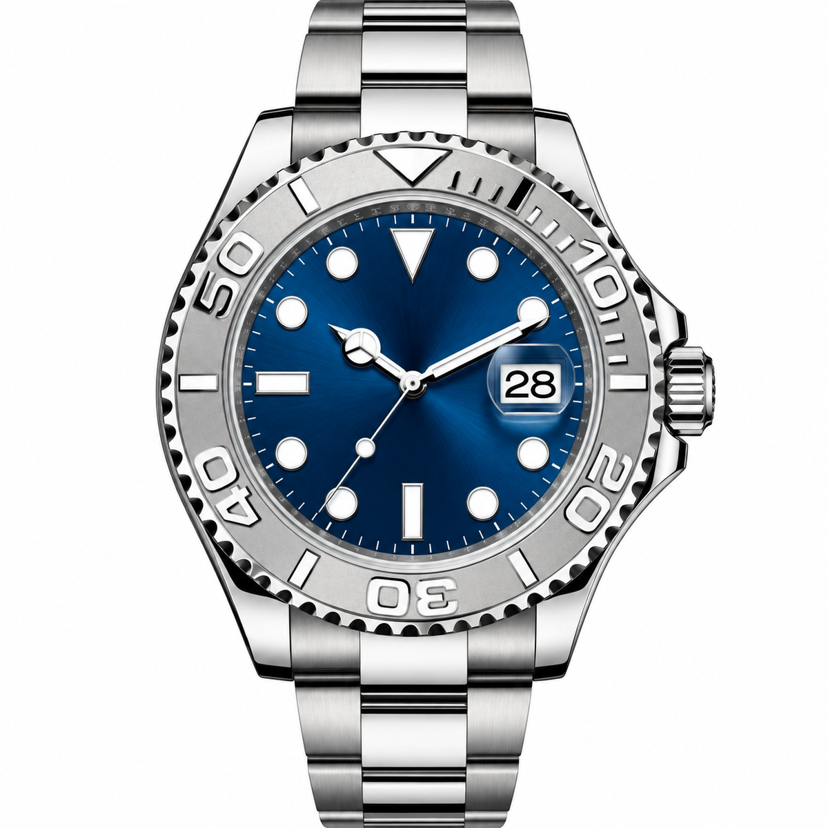 Imperial Marine Automatic – Steel, Platinum & Blue Dial
