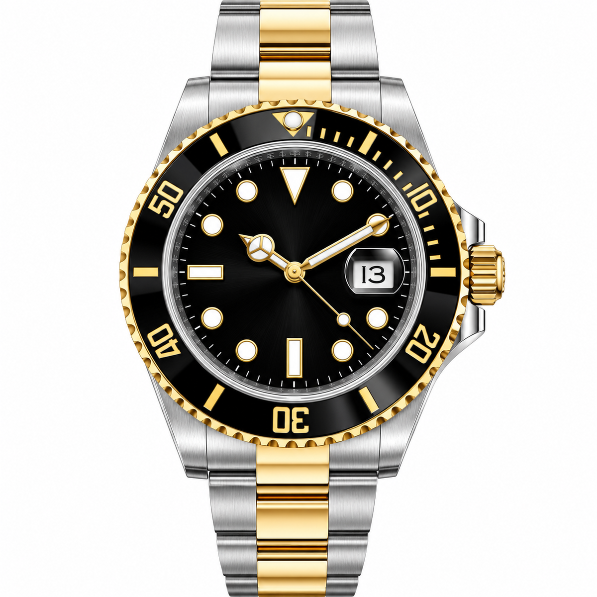 Imperial Ocean Diver – Black & Yellow Gold